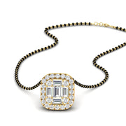 Round & Baguette Cut Diamond Fancy Mangalsutra